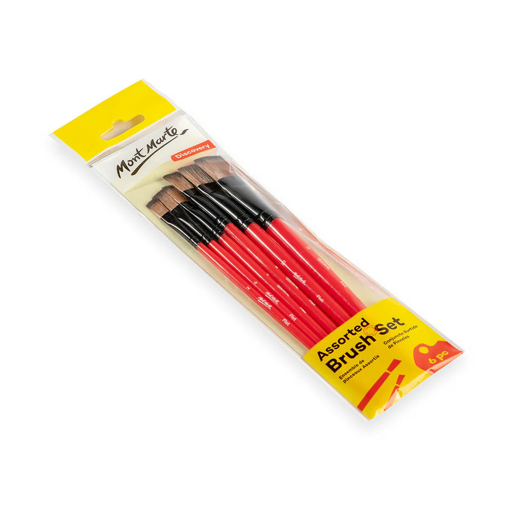 Mont Marte Flachpinsel Set 6-teilig