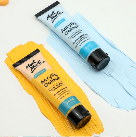 Mont Marte Acrylfarben Set Pastell- 18x36ml in Tuben - SETL