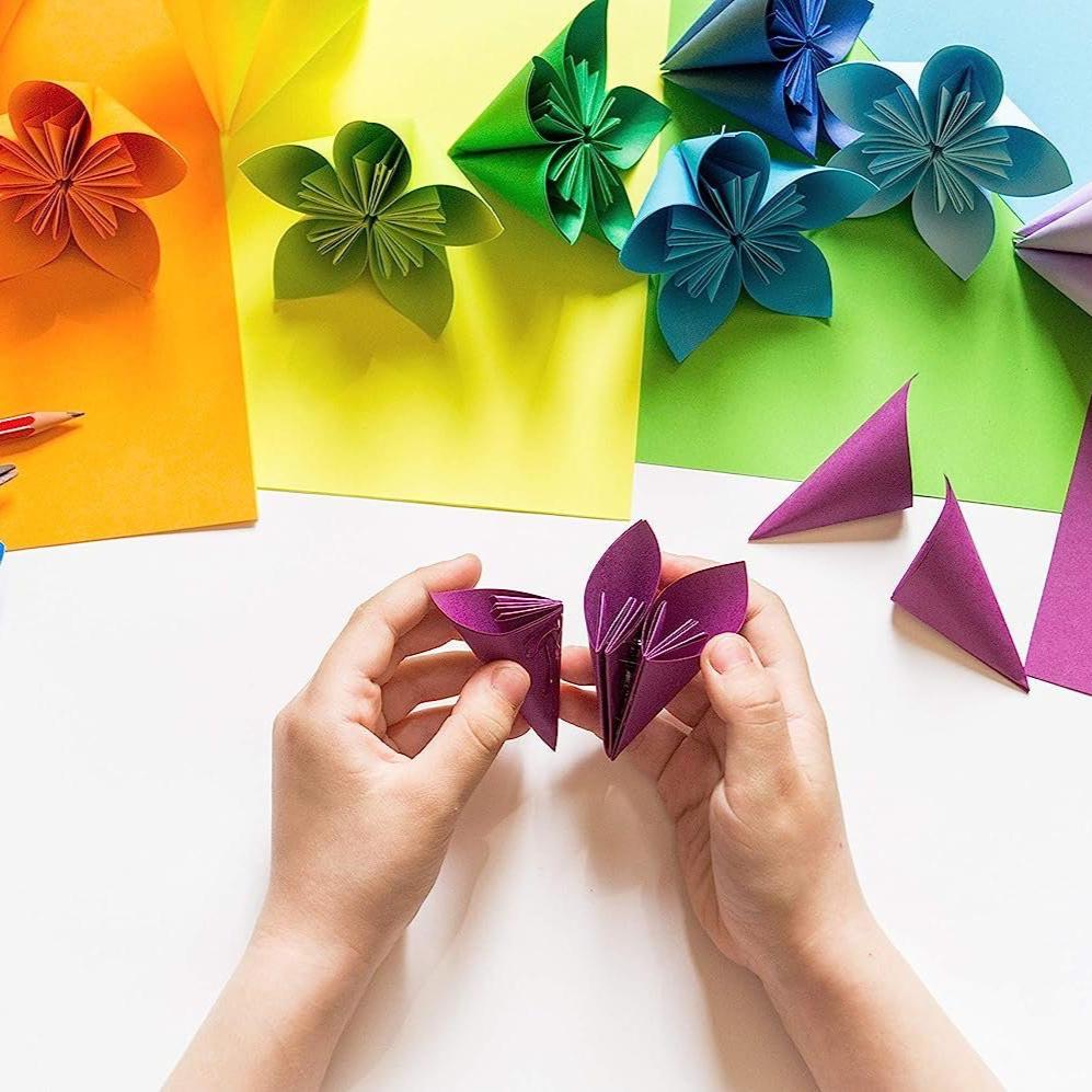 Mont Marte Signature Bastelpapier Block – 50 Blatt in 10 Farben, A4 / A5 - SETL