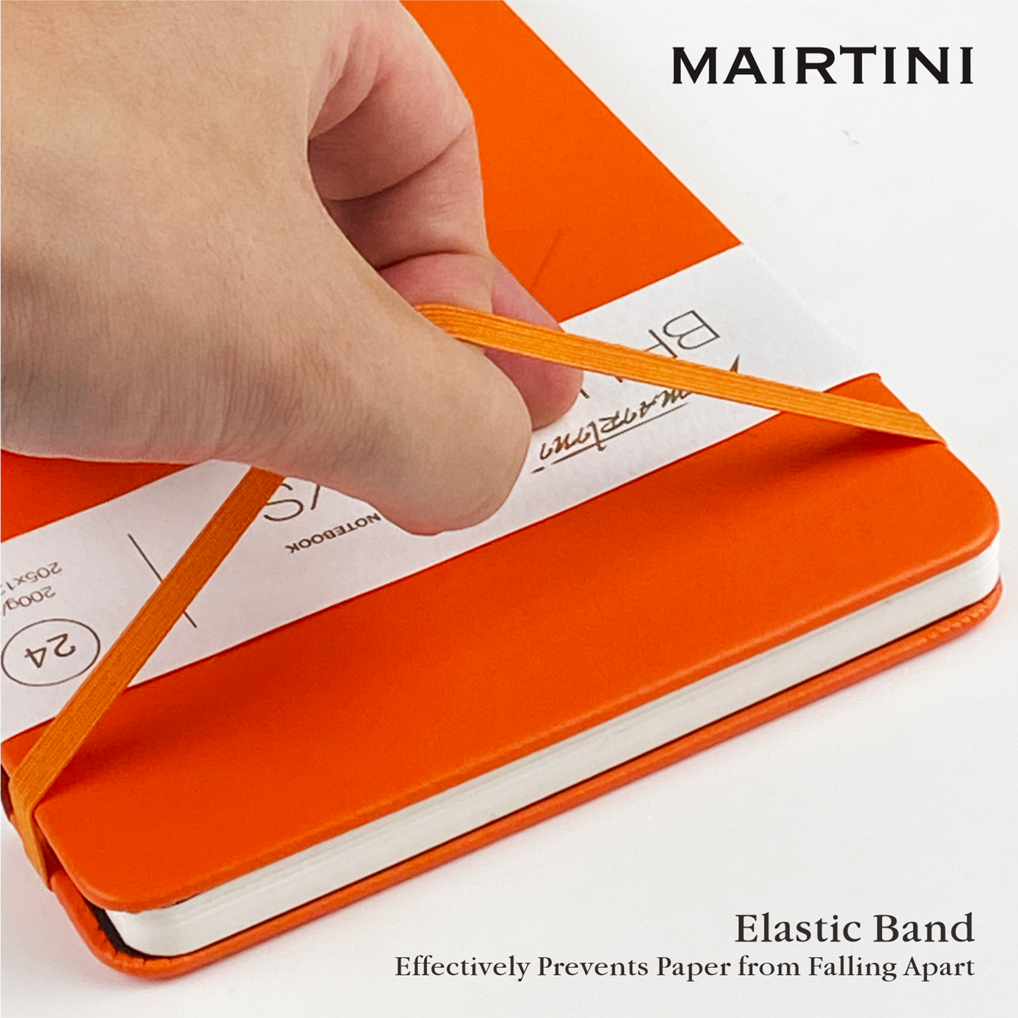 Mairtini Academy Tragbarer Aquarellblock aus 100% Baumwolle, 200 g, 24 Blatt