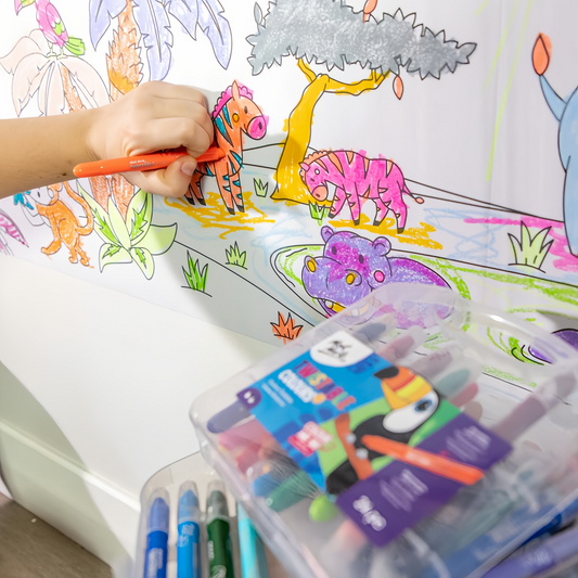 Mont Marte Zeichenrolle – Jungle Safari, 280x40cm, selbstklebend - SETL