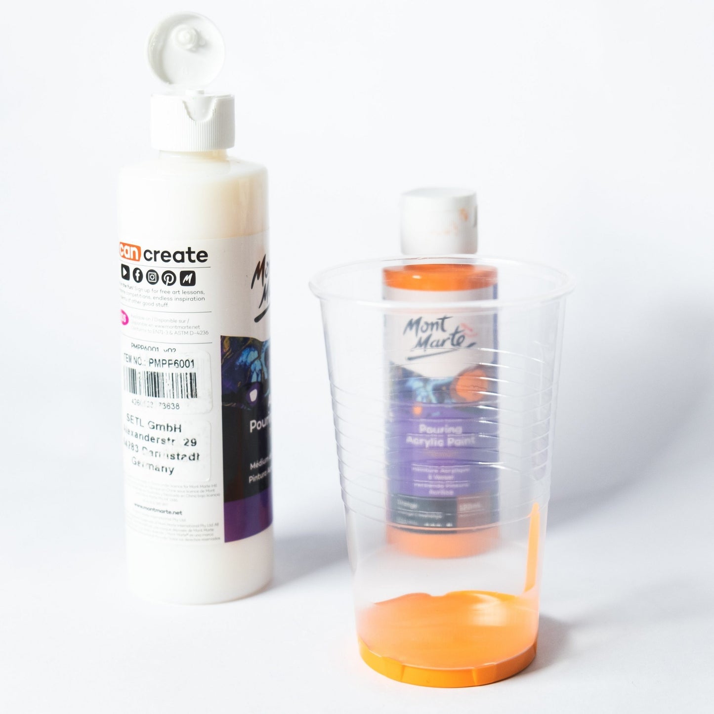 Mont Marte Acrylic Pouring Medium - 240ml/ 1 Liter - SETL