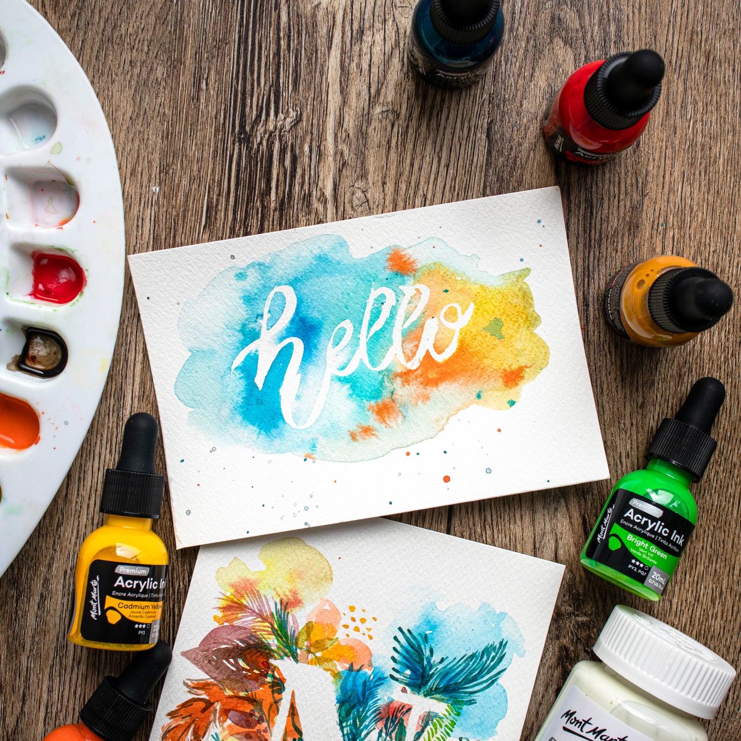 Mont Marte Premium Acryl Ink Set – 6 / 12 Farben - SETL