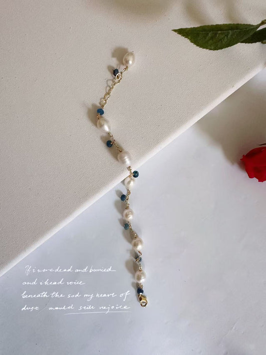 Elegantes Armband aus Süßwasserperlen - SETL