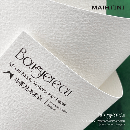 Mairtini Bouguereau Künstlerqualität Aquarellpapier, 200/300 g/m² Kaltgepresst, 100 % Baumwolle - SETL