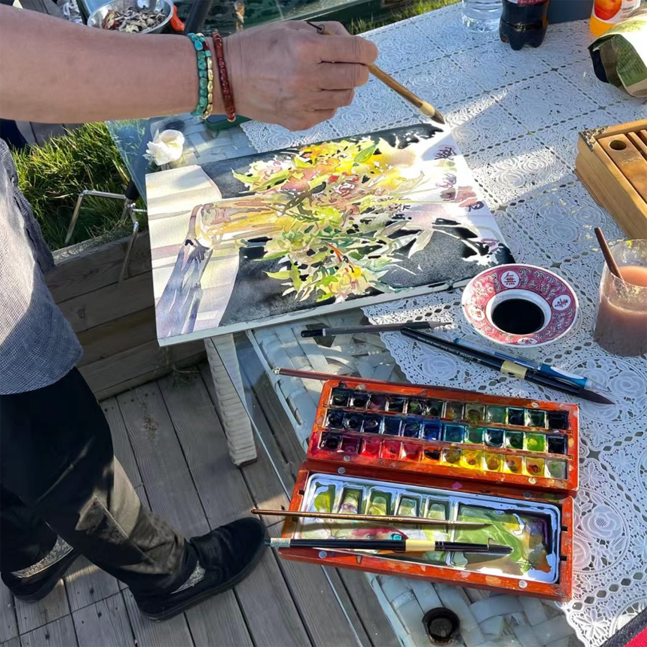 MAIRTINI Profi-Aquarellpinsel-Set 1098&SS93 – Premium Eichhörnchenhaar-Mix für anspruchsvolle Aquarelltechniken - SETL