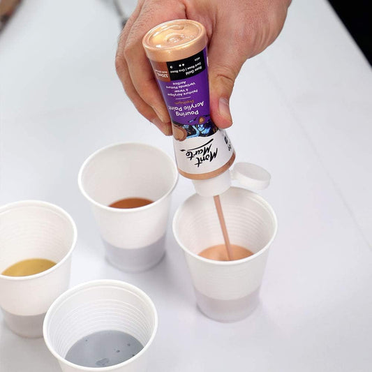 Mont Marte Pouring Set - Metallic - 4x120ml in Flaschen - SETL