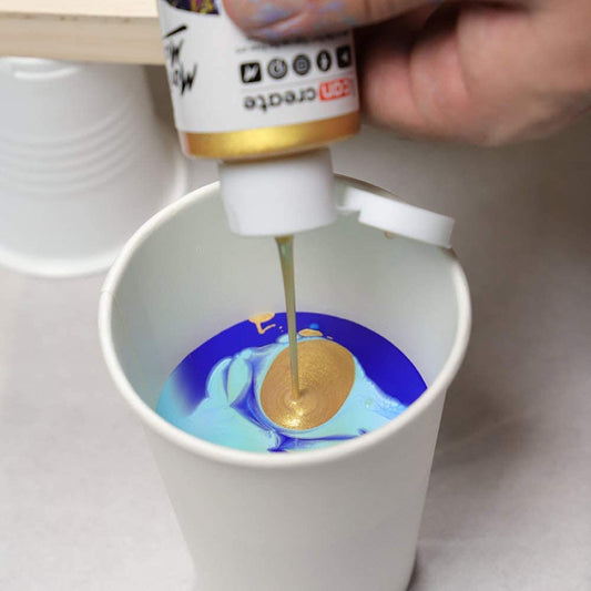 Mont Marte Pouring Set - Golden Beach - 4x120ml in Flaschen - SETL