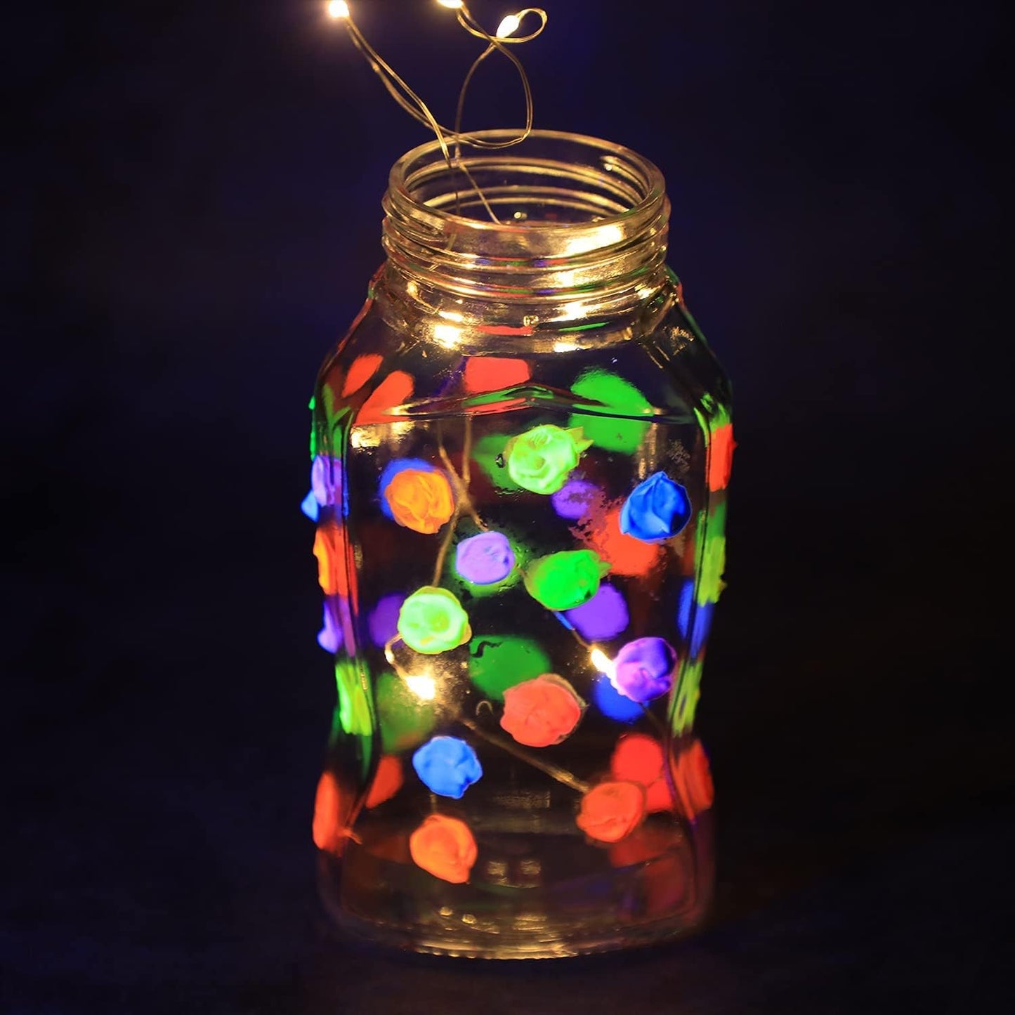 Artecho Acrylfarben Set Neon - 6x59ml in Flaschen - Leuchtende, unter Schwarzlicht fluoreszierende