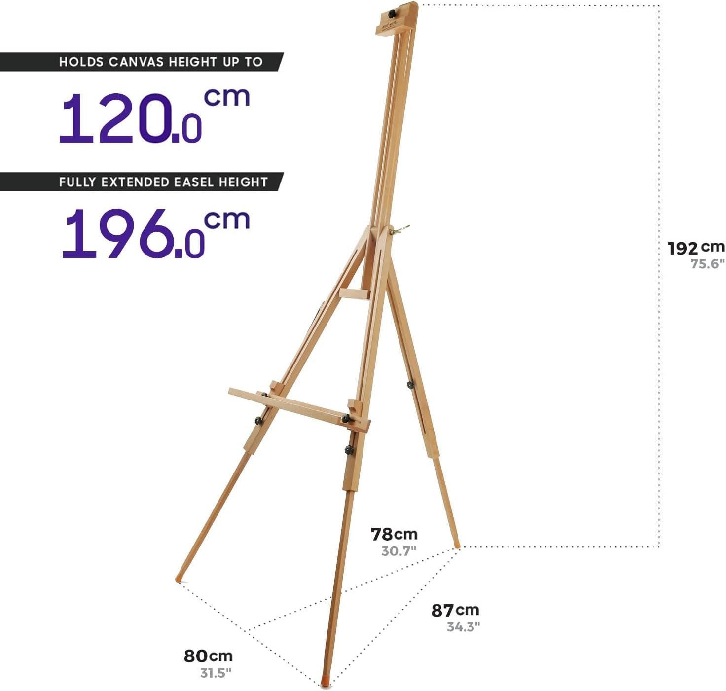 Mont Marte Atelierstaffelei Dreibein- 196cm hoch - SETL