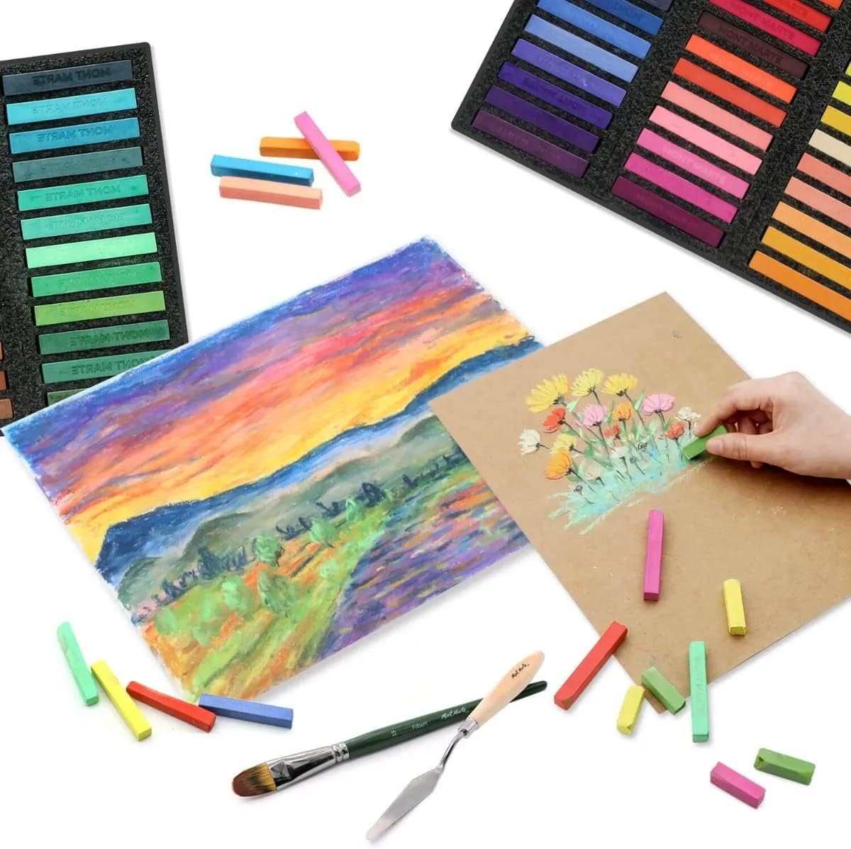 Mont Marte Pastellkreiden Set - 36 /  72 Farben - SETL