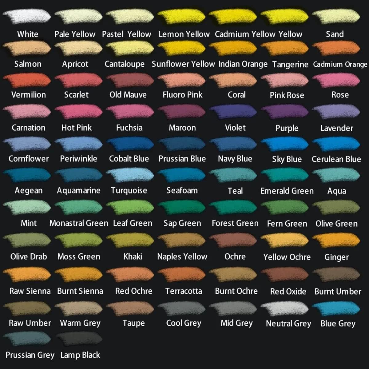 Mont Marte Pastellkreiden Set - 36 / 72 Farben - SETL
