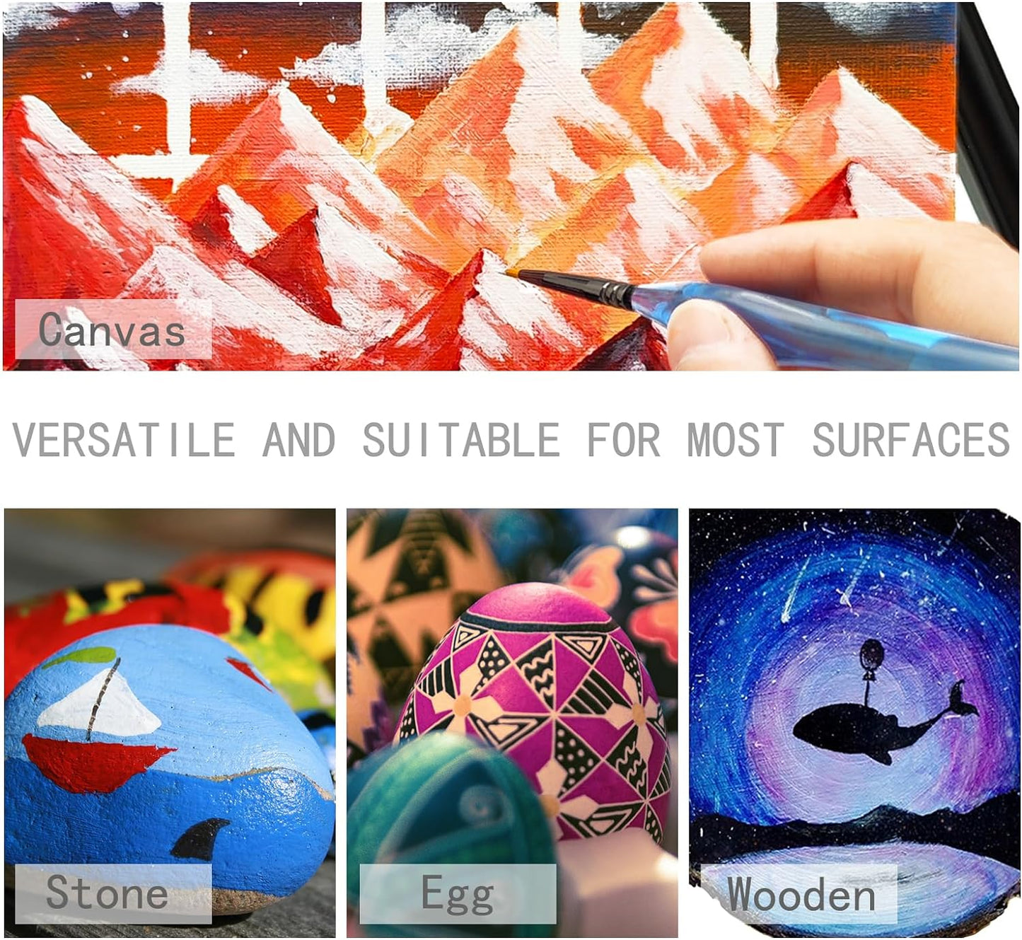 Artecho 24 x wasserfesten Acrylfarben, je 60 ml Tuben - SETL