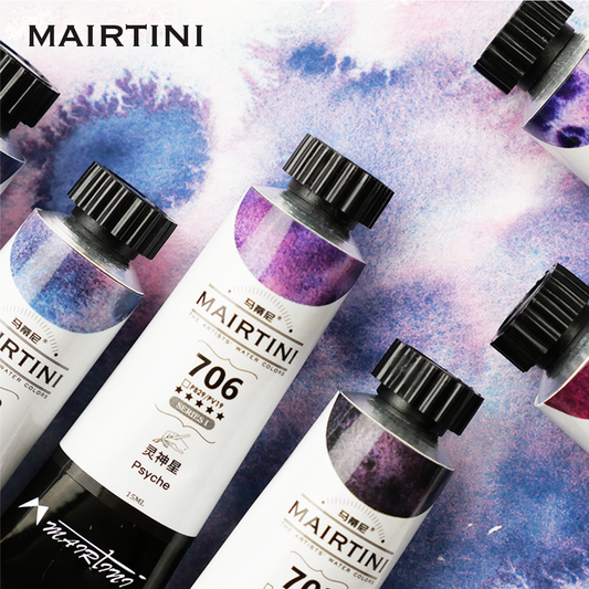 Mairtini Künstler-Aquarellset mit mehrschichtiger Granulation, 12 Farben, 5 ml - SETL