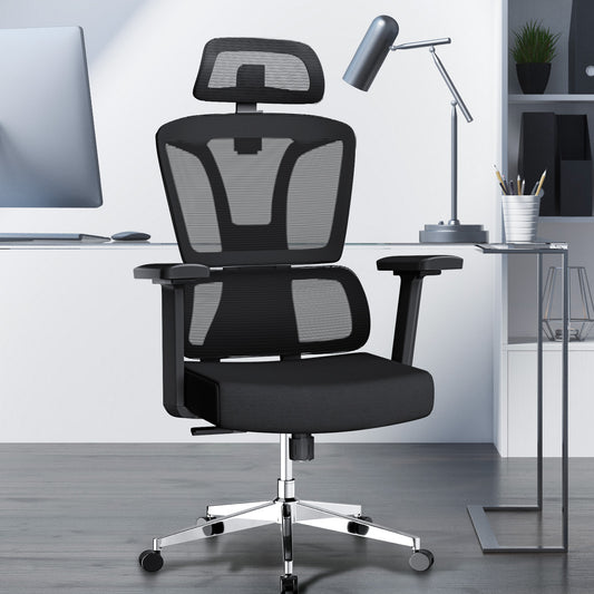 MELOKEA Bürostuhl - dynamische Lendenwirbelstütze, bis 150kg belastbar - SETL