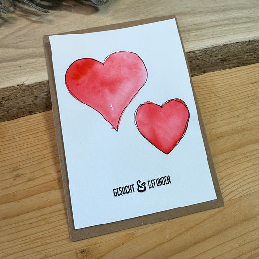 Original handgemalte Aquarellkarte von JanisColorArt - SETL