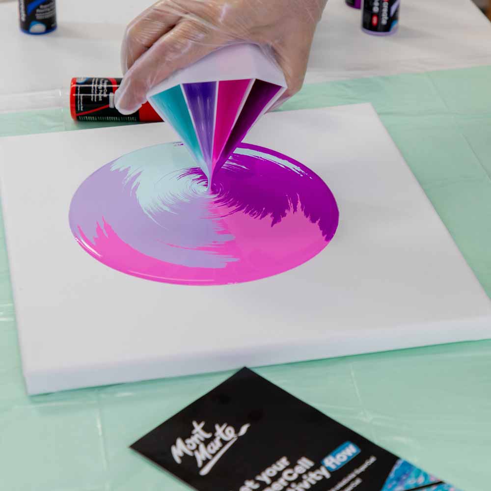 Mont Marte SuperCell Pouring Paint Kit Premium – 67-teiliges Set