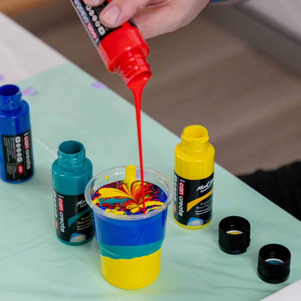 Mont Marte SuperCell Pouring Paint Kit Premium – 67-teiliges Set