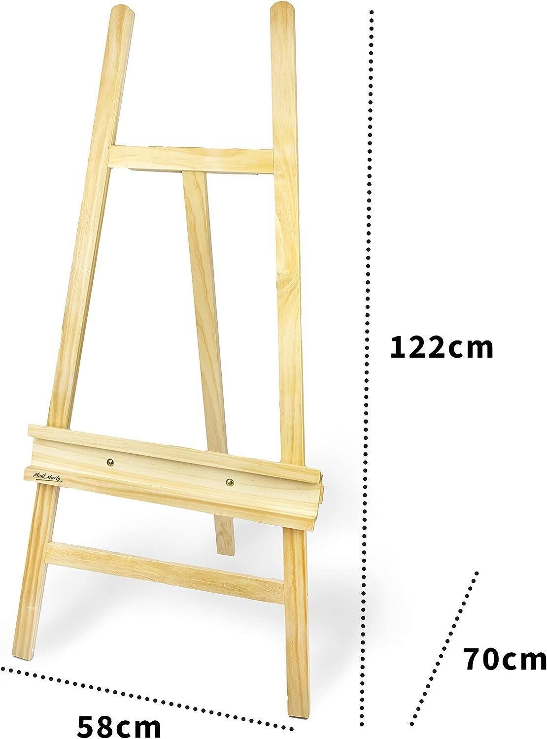 Mont Marte Student Staffelei - aus Kiefernholz - bis 122cm hoch - SETL
