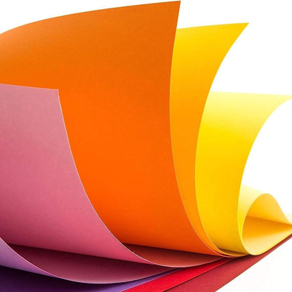 Mont Marte Signature Bastelpapier Block – 50 Blatt in 10 Farben, A4 / A5