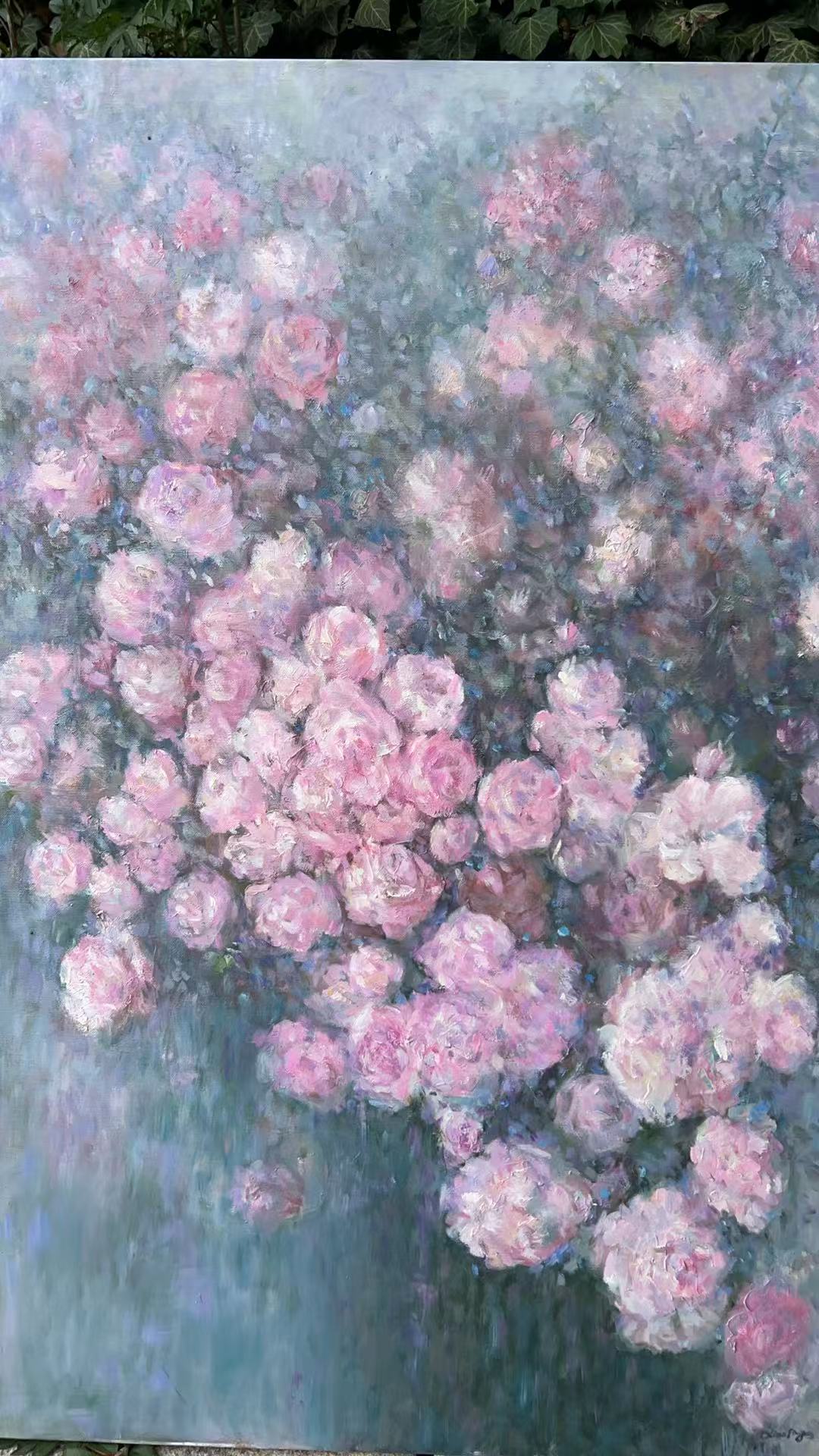 "Blüten im Licht", 70x100cm, Öl auf Leinwand, Xiaoping Xu