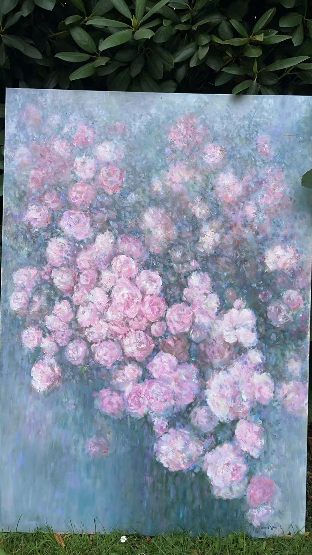 "Blüten im Licht", 70x100cm, Öl auf Leinwand, Xiaoping Xu