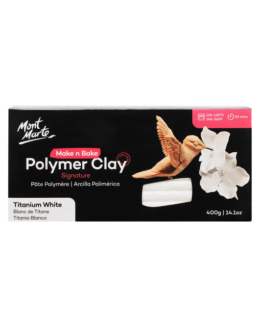 Mont Marte Ofenhärtende Modelliermasse – weiß, 400g - SETL