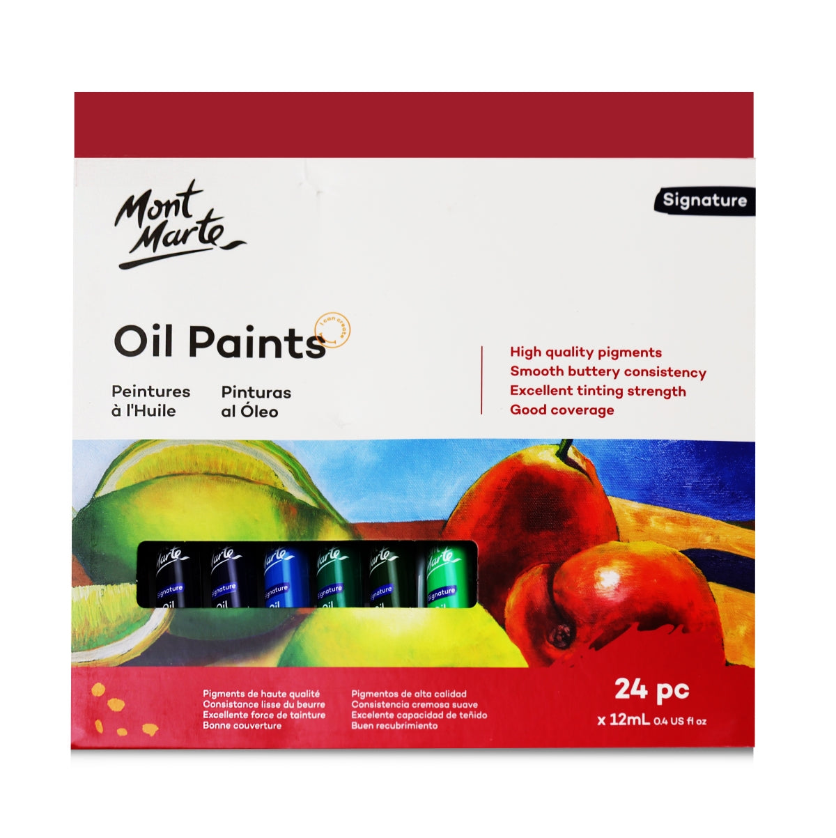 Mont Marte SIGNATURE Ölfarben Set – 24 x 12 ml - SETL