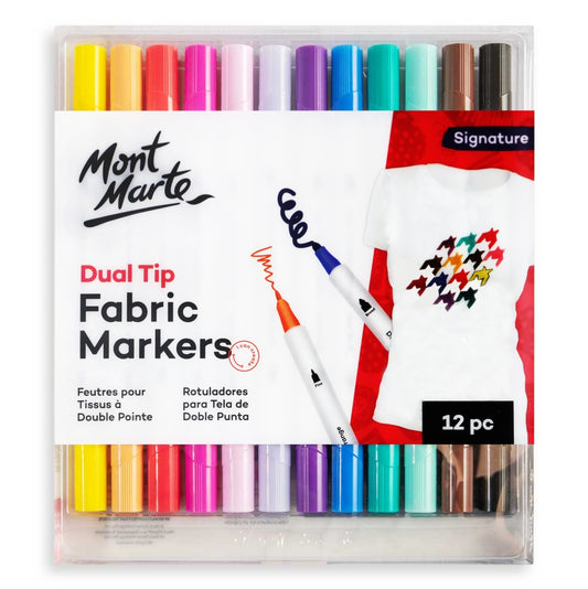 Mont Marte Textilmarker Set 12 Farben - SETL