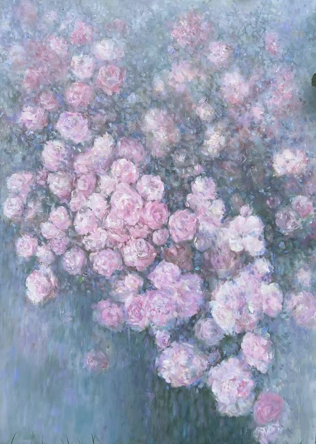 "Blüten im Licht", 70x100cm, Öl auf Leinwand, Xiaoping Xu