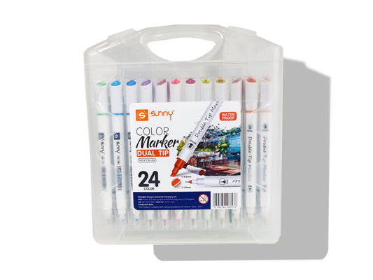 Sunny Dual Tip Marker Set 24 Farben - SETL