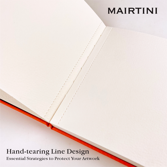Mairtini Academy Tragbarer Aquarellblock aus 100% Baumwolle, 200 g, 24 Blatt - SETL