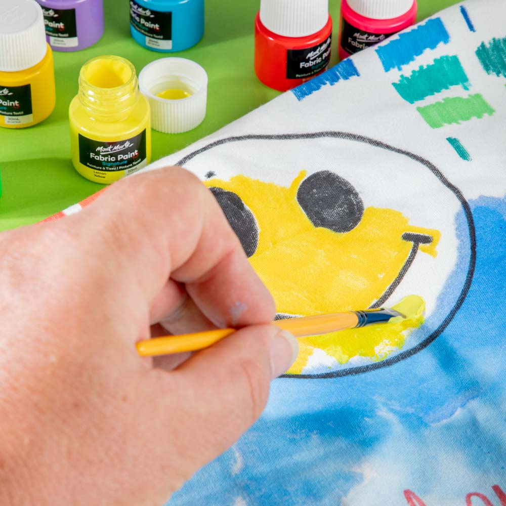 Mont Marte Textilfarben Set - 8 / 12 / 20 x20ml in Dosen - SETL