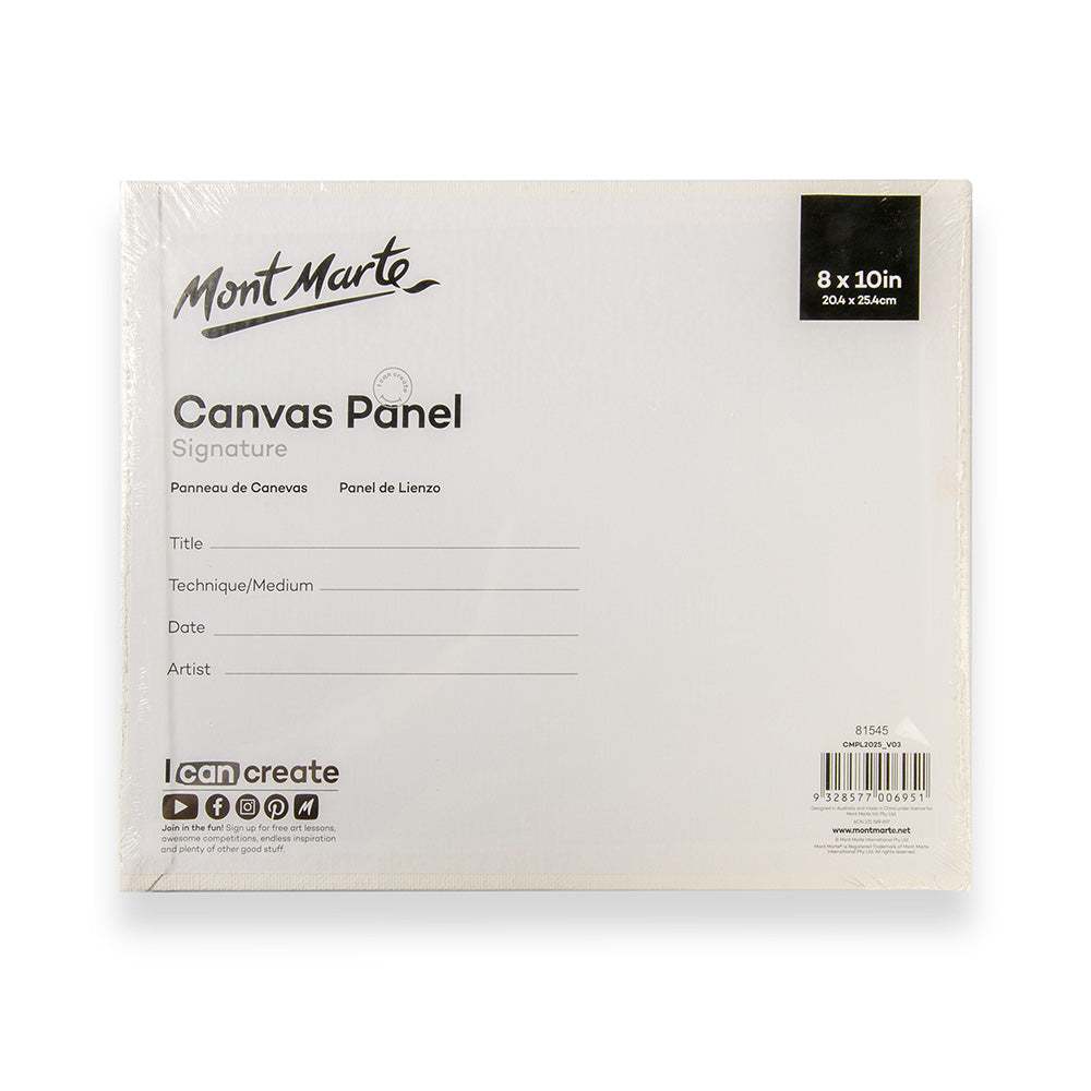 Mont Marte Leinwandplatten 20,4 x 25,4 cm, 2er Set