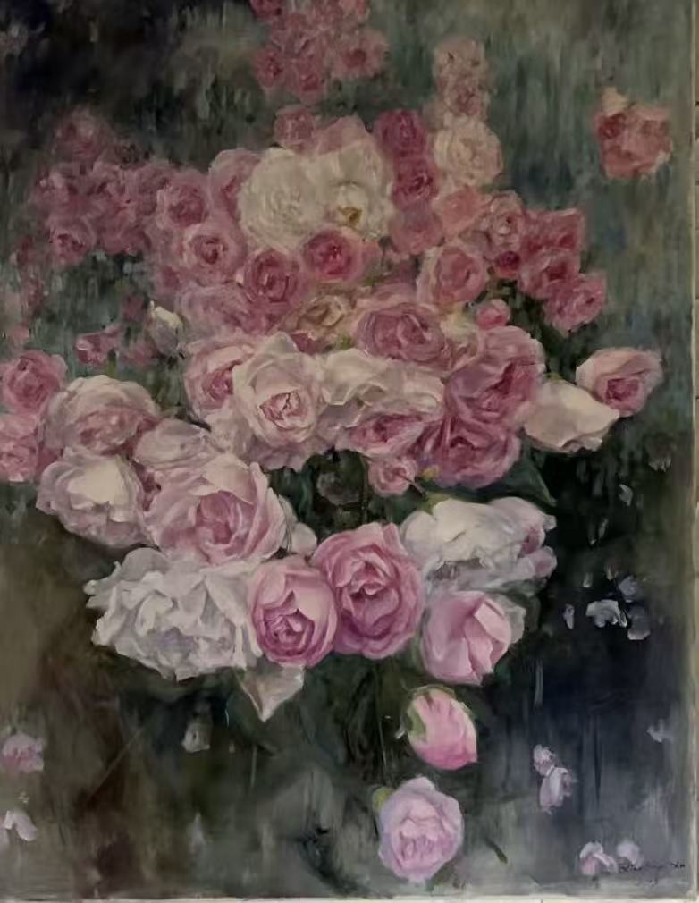 "Blütenpracht", 70x100cm, Öl auf Leinwand, Xiaoping Xu