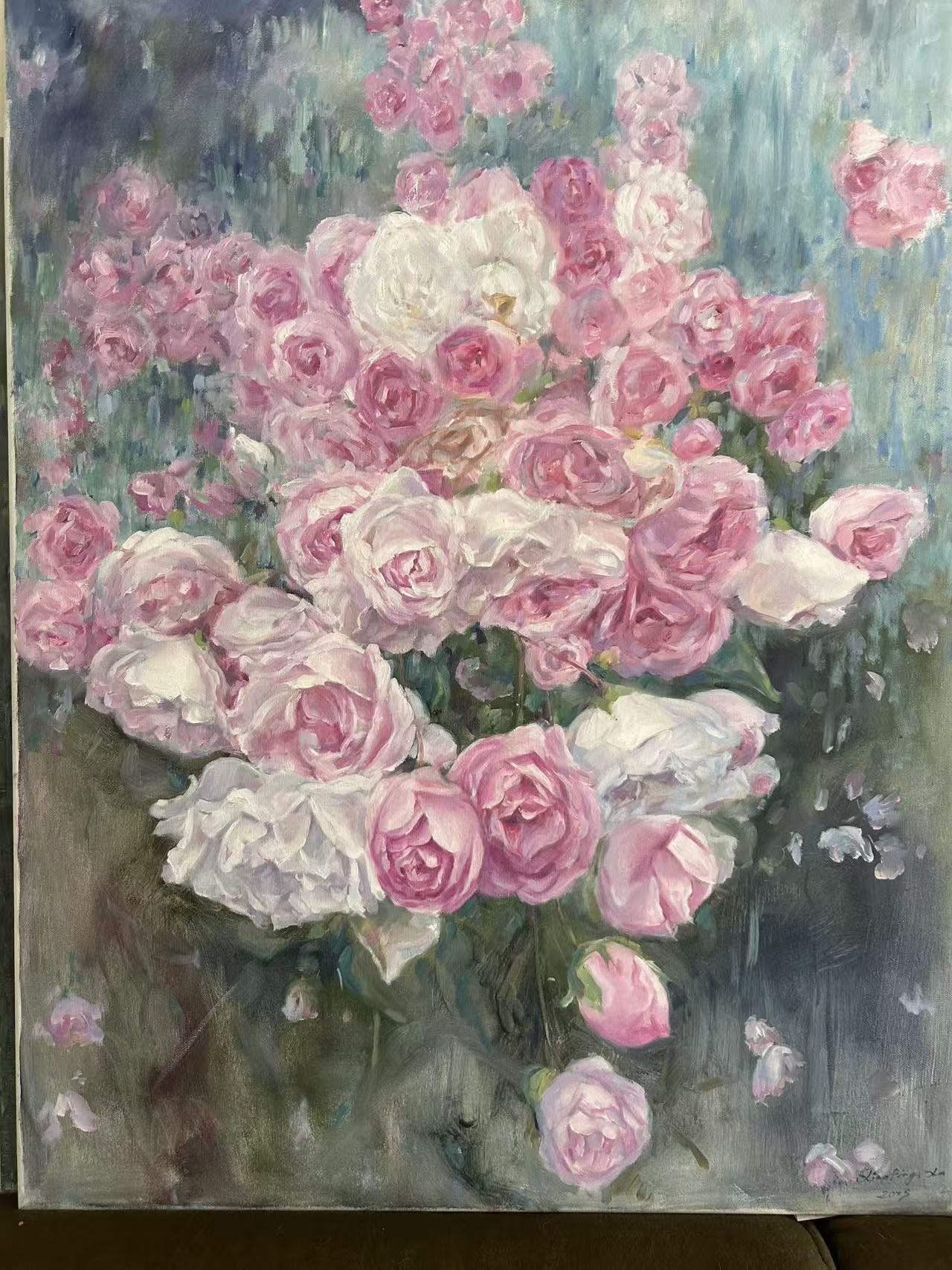 "Blütenpracht", 70x100cm, Öl auf Leinwand, Xiaoping Xu