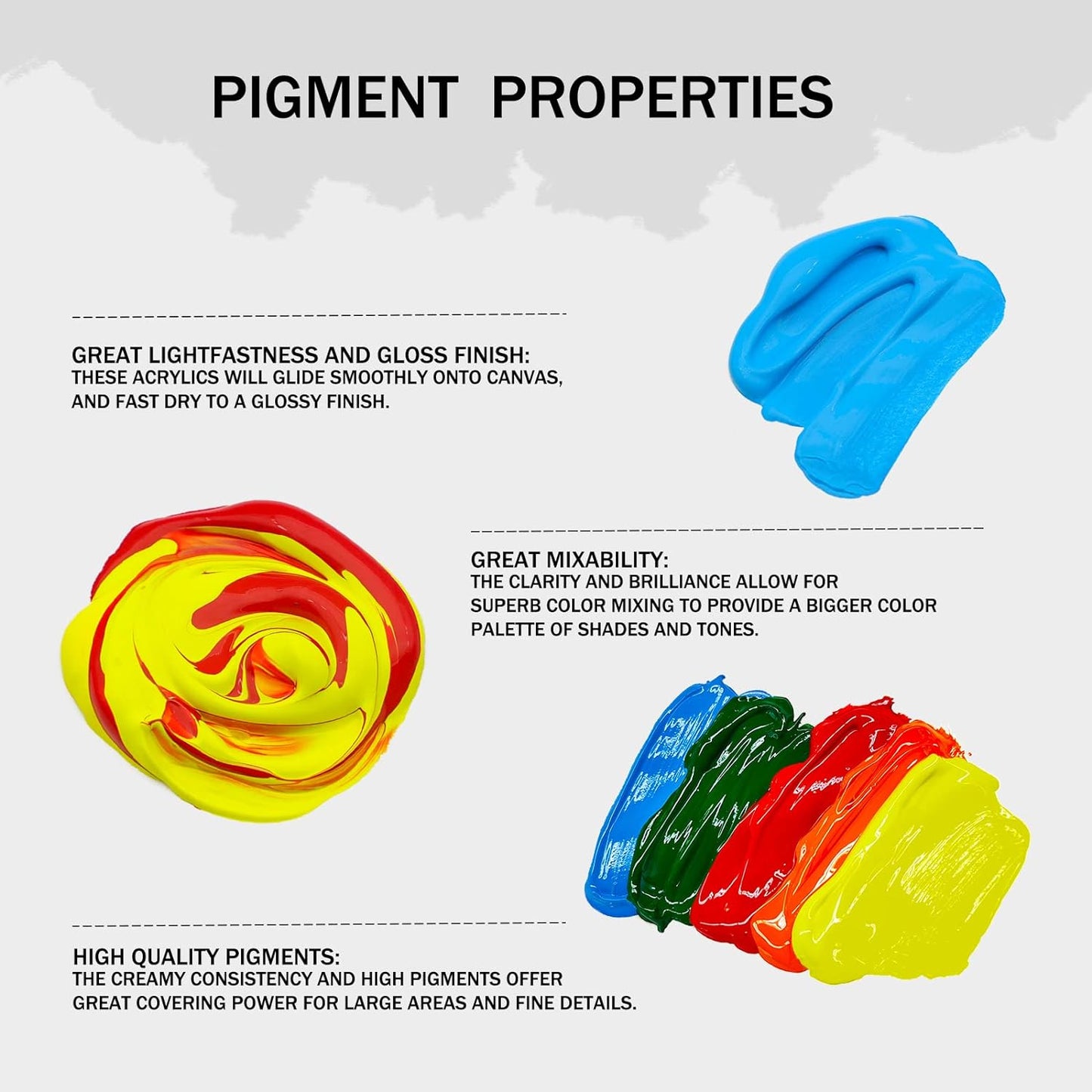 Artecho Acrylfarben Set - 18/ 24 / 48 wasserfeste Farben, je 59 ml Flaschen - SETL