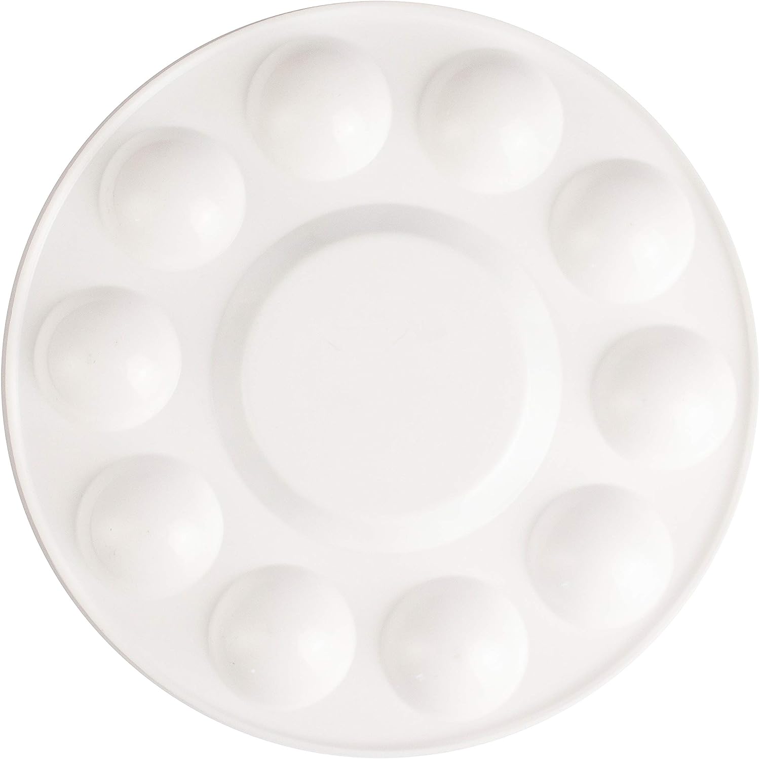 Mont Marte Mischpalette Malpalette Rund – 17cm – Ideale Farbpalette für Gouache, Acrylfarben,Wasserfarben - SETL