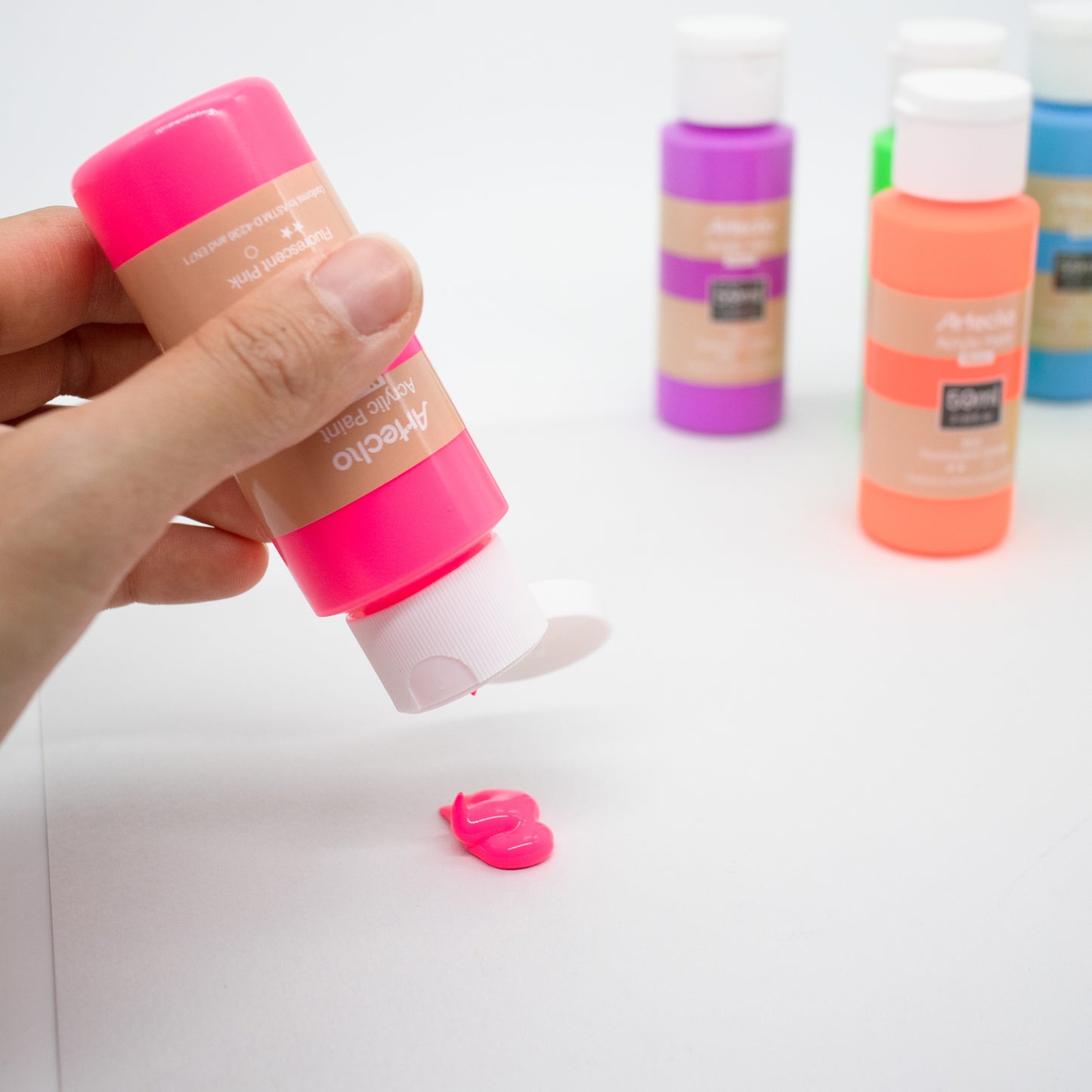 Artecho Acrylfarben Set Neon - 6x59ml in Flaschen