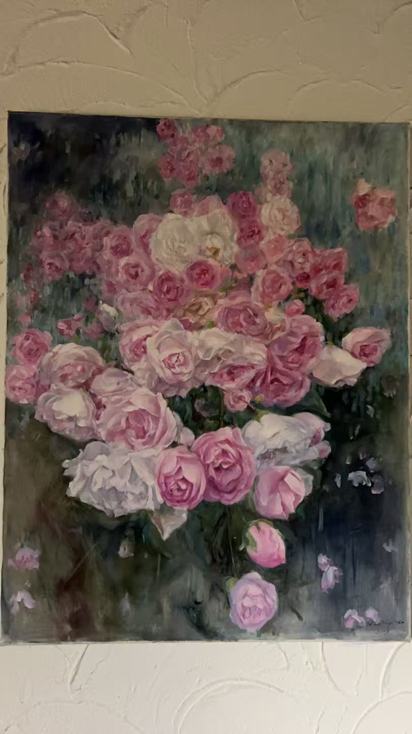 "Blütenpracht", 70x100cm, Öl auf Leinwand, Xiaoping Xu