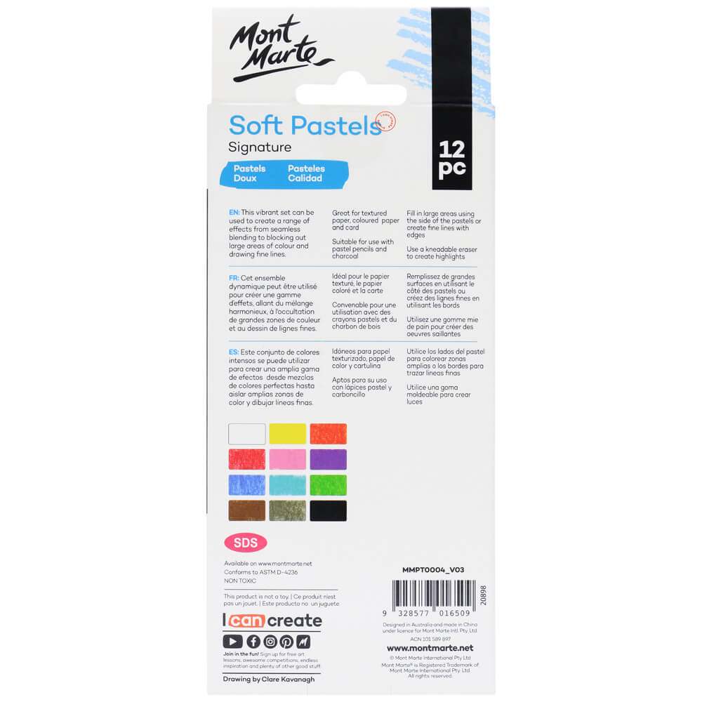 Mont Marte Signature Softpastelle 12-teilig
