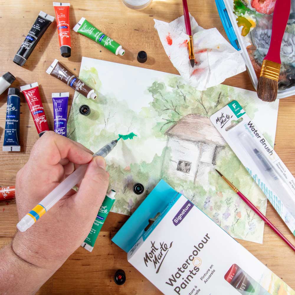 Mont Marte Signature Aquarellfarben Set - 12 / 24 Farben x 12 ml - SETL