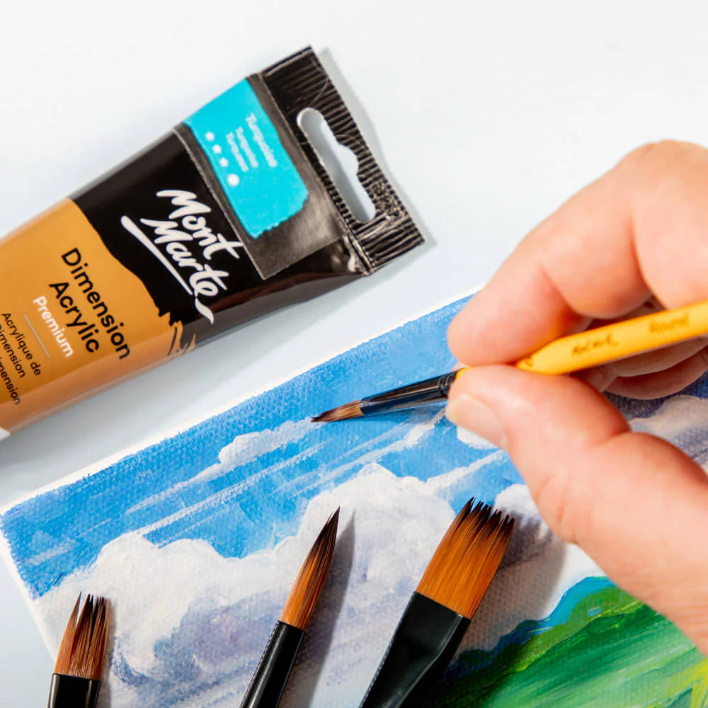 Mont Marte Acrylpinsel Set 4-teilig – Größen 6/10/12/16