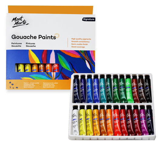 Mont Marte Gouachefarben Set Premium – 12 /24 x12ml in Tuben - SETL
