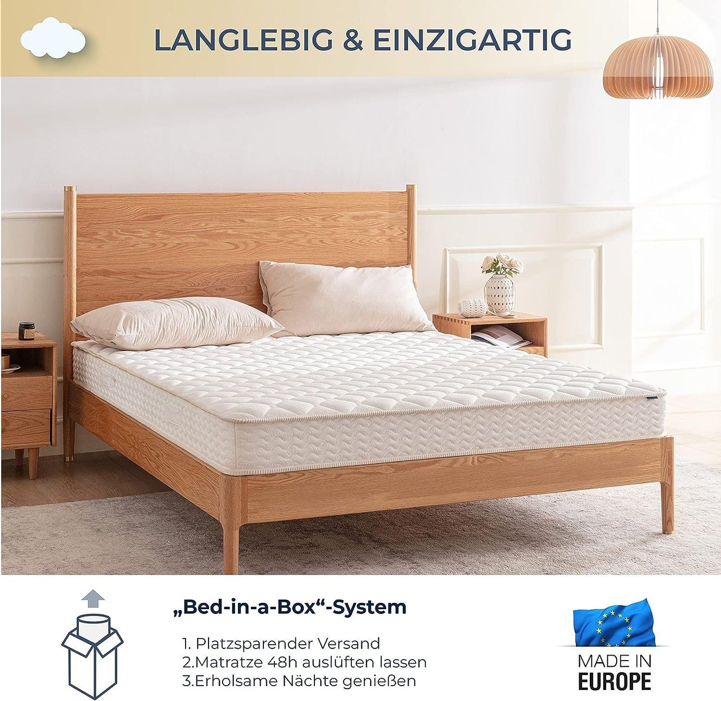ESSENCE SLEEP Wendematratze GOLDEN – 20cm, H2&H3 in einer Matratze