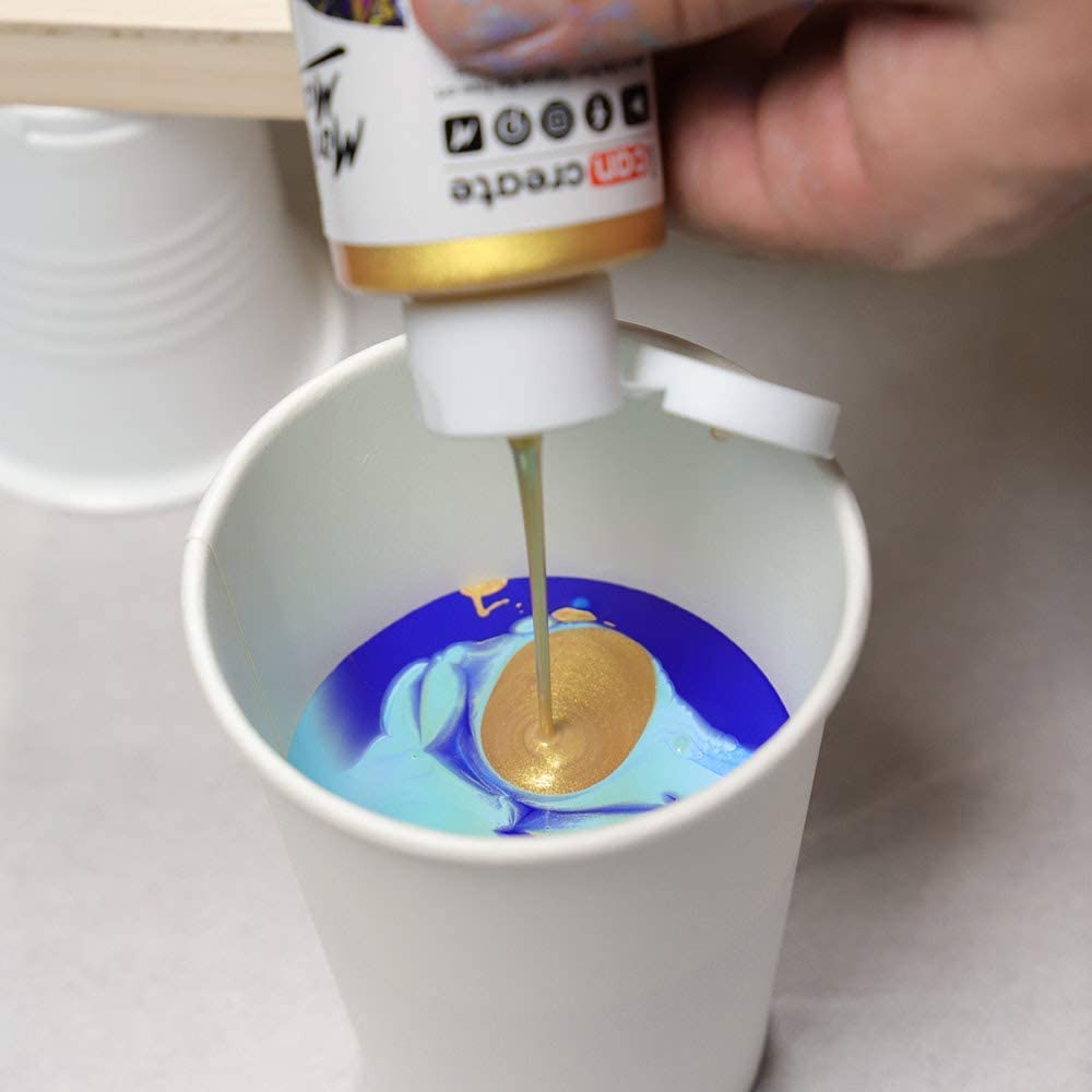 Mont Marte Pouring Set - Golden Beach - 4x120ml in Flaschen