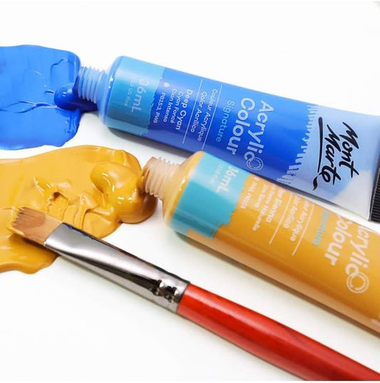 Mont Marte Acrylfarben Set Premium – 18/ 24/ 36/ 48 Farben x36ml in Tuben