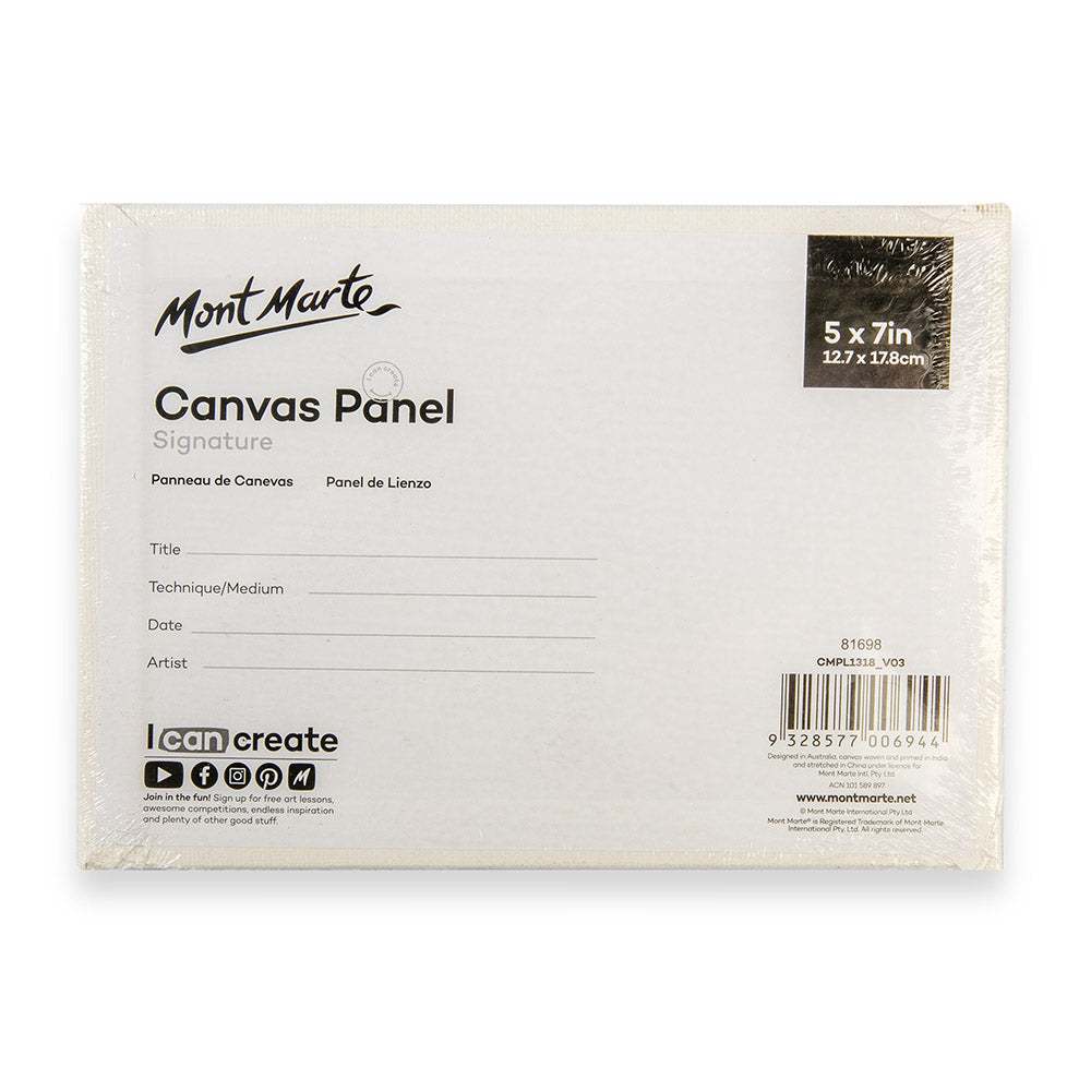 Mont Marte Leinwandplatten 12,7 x 17,8 cm, 3er Set
