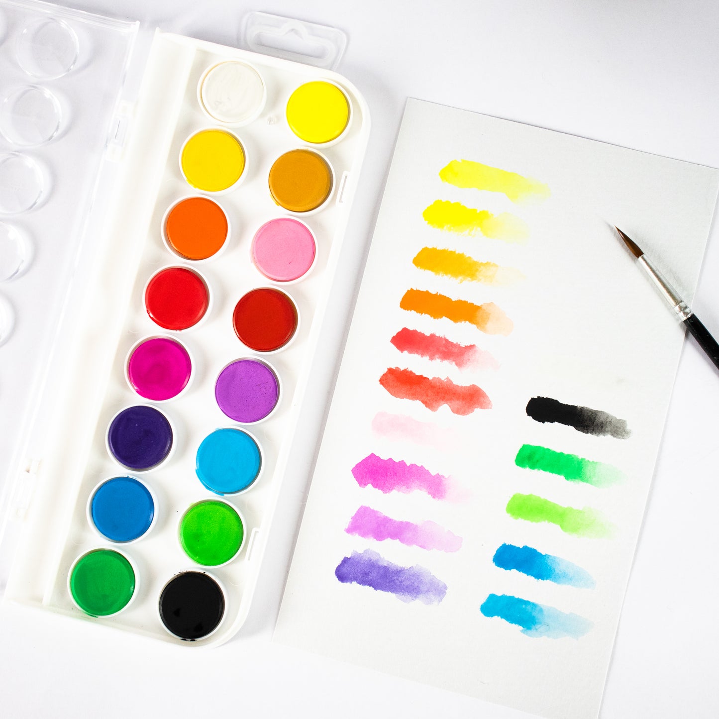 Mont Marte Discovery Aquarell Set – 16 / 36 Farben inkl. Nylonpinsel