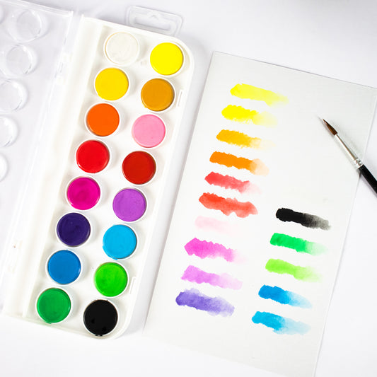 Mont Marte Discovery Aquarell Set – 16 / 36 Farben inkl. Nylonpinsel